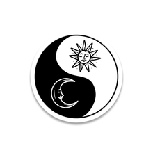 Load image into Gallery viewer, Sun & Moon Yin Yang Sticker 2.5"