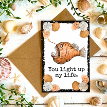 Load image into Gallery viewer, 4x6” Funny Anglerfish Greeting Card