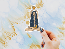 Load image into Gallery viewer, Sun/Moon Witch Sticker - light skin tone