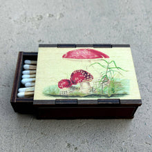 Load image into Gallery viewer, Wooden Matchbox • Agaric Toadstool
