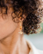 Load image into Gallery viewer, Gold Bee Natural Baltic Amber Earrings