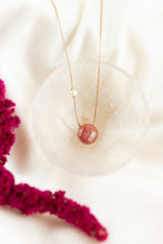 Load image into Gallery viewer, Rhodonite and Pearl Goddess Necklace