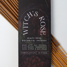 Load image into Gallery viewer, Witch's Rose Minty Rose Botanical Incense Sticks