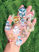 Load image into Gallery viewer, Mushroom Mini Sticker - Assorted of 10 Designs