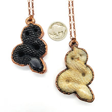 Load image into Gallery viewer, Gold Sheen Obsidian Serpent Necklace