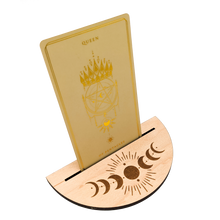 Load image into Gallery viewer, Mystic Moon Phase Tarot Card Stand