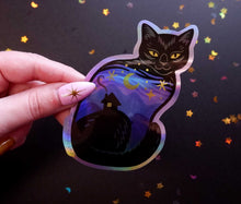 Load image into Gallery viewer, Twilight Cat - Holographic Sticker