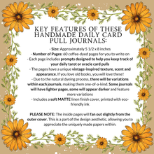 Load image into Gallery viewer, Handmade Daily Tarot or Oracle Card Pull Journal