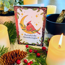 Load image into Gallery viewer, Witchy Yule / Christmas Greeting Card - Cardinal 4x6