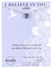 Load image into Gallery viewer, Iolite Beam Necklace for I Believe in You