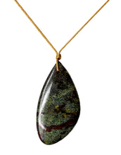 Load image into Gallery viewer, Dragon Blood Touchstone Necklace for Inner Strength