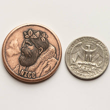 Load image into Gallery viewer, Naughty or Nice Copper Decision Maker - Krampus and Santa