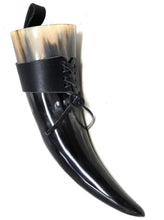 Load image into Gallery viewer, Authentic Medieval Viking Drinking Horn
