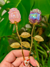Load image into Gallery viewer, Crystal Roses with Metal Stems🌹