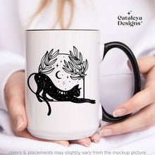 Load image into Gallery viewer, Mystical Cat Ceramic Mug 15 oz