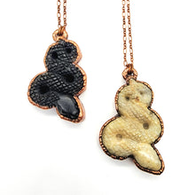 Load image into Gallery viewer, Gold Sheen Obsidian Serpent Necklace
