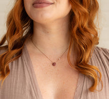 Load image into Gallery viewer, Rhodonite and Pearl Goddess Necklace
