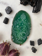 Load image into Gallery viewer, Scorpio Zodiac Symbol Agate Slices Astrology Sign