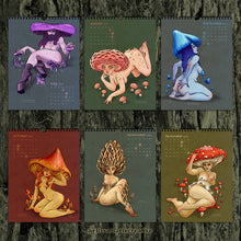Load image into Gallery viewer, 2025 Pin-Up Calendar: The Toadstool Coven