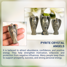 Load image into Gallery viewer, Pyrite Large Crystal Carved Protection Angels
