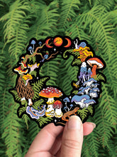 Load image into Gallery viewer, Mushroom Fairy Ring - Vinyl Sticker - PNW Snail Hummingbird