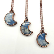Load image into Gallery viewer, Petite Once in a Blue Moon Flower Agate Necklace