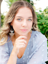 Load image into Gallery viewer, Mismatch Amethyst Luna Moth Earrings