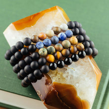 Load image into Gallery viewer, Black Onyx Men's Bracelet for Strong