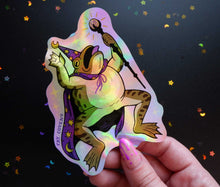 Load image into Gallery viewer, Toad Wizard - Holographic Sticker