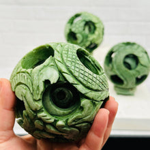Load image into Gallery viewer, Carved Jade Puzzle Ball