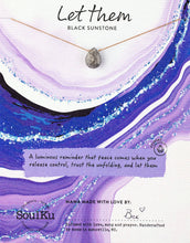 Load image into Gallery viewer, Black Sunstone “Let Them”Necklace