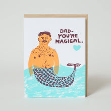Load image into Gallery viewer, Merman Funny Father's Day Greeting Card by Egg Press