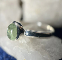 Load image into Gallery viewer, GREEN KYANITE RING STERLING SILVER