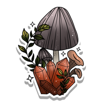 Load image into Gallery viewer, Mushroom Crystal Waterproof Sticker