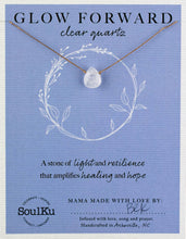 Load image into Gallery viewer, Clear Quartz Gemstone Necklace - Dainty Gift Women