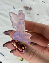 Load image into Gallery viewer, Tinker Bell Pink Opalite Carving