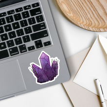 Load image into Gallery viewer, Purple Crystal Sticker 2.5"