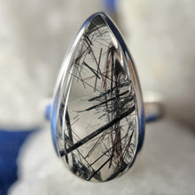 Load image into Gallery viewer, Tourmalated Quartz Sterling Silver Rings