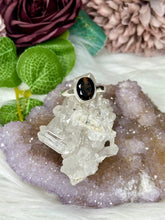 Load image into Gallery viewer, FACETED SMOKY QUARTZ STERLING SILVER RING