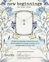 Load image into Gallery viewer, Sky Blue Topaz Refined Necklace for New Beginnings