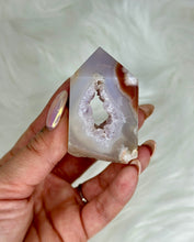 Load image into Gallery viewer, Amethyst Flower Agate Druzy Tower