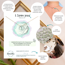 Load image into Gallery viewer, Prasiolite Luxe Necklace - I Love You