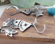 Load image into Gallery viewer, Blue Apatite ( Raw ) Mushroom Earrings