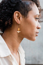 Load image into Gallery viewer, Gold Bee Natural Baltic Amber Earrings
