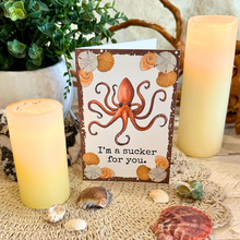 Load image into Gallery viewer, 4x6” Funny Octopus Greeting Card