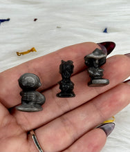 Load image into Gallery viewer, Silver Sheen Obsidian Mini Carvings