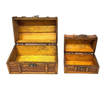 Load image into Gallery viewer, Antique Wooden Chest Storage Boxes