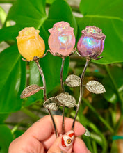 Load image into Gallery viewer, Crystal Roses with Metal Stems🌹