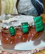 Load image into Gallery viewer, Malachite Sterling Silver Rings