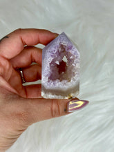Load image into Gallery viewer, Amethyst Flower Agate Druzy Tower